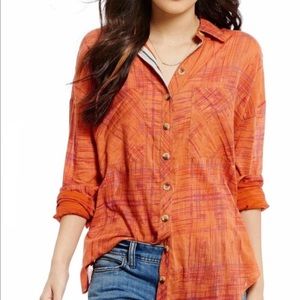Free People Shore Vibes button down